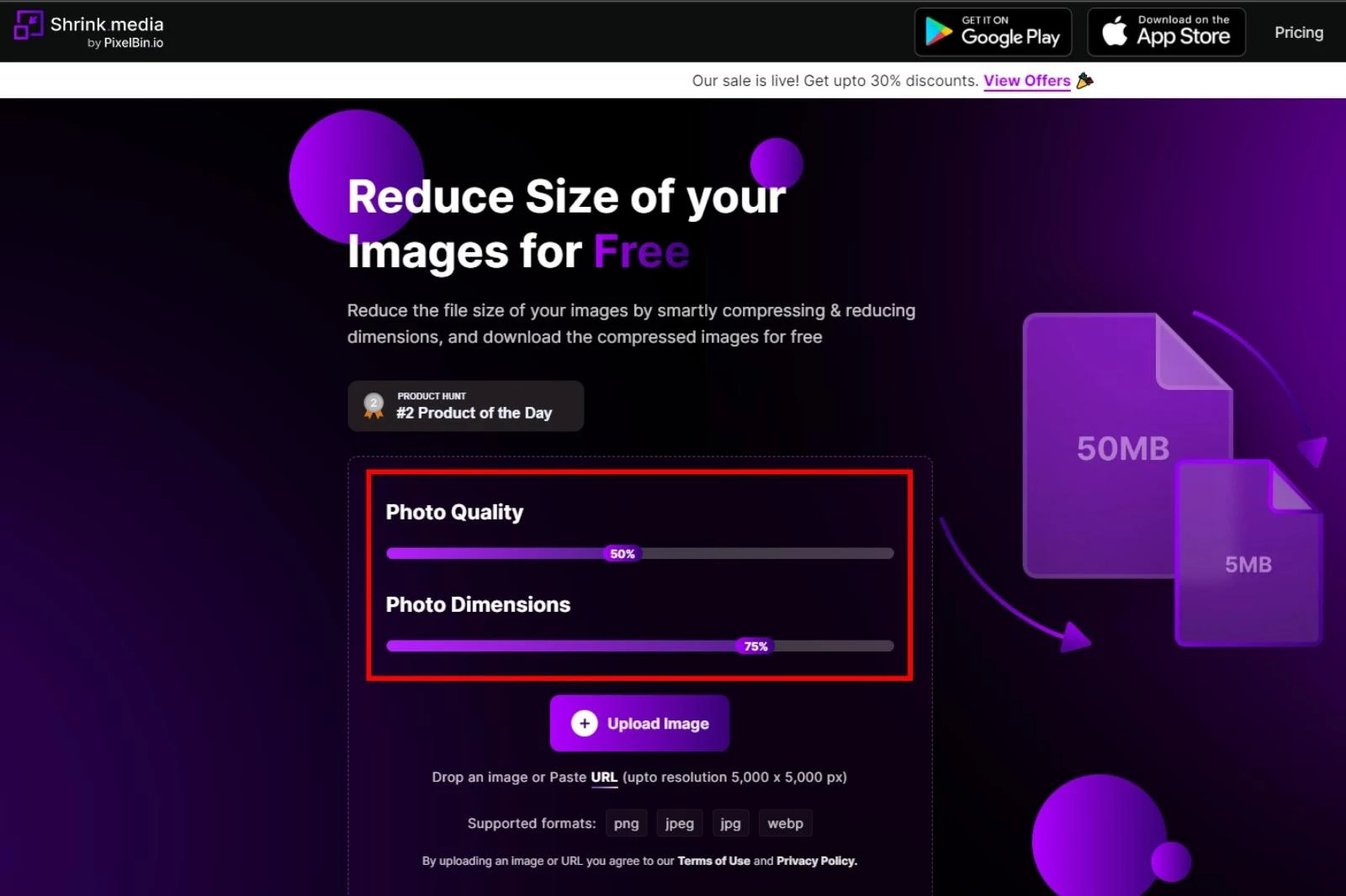 Shrink Media Quality Adjustment