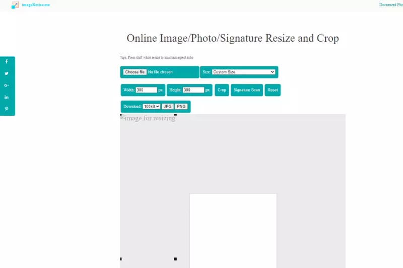 Home Page of Resize Me
