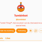 Screenshot of the Tumblr mobile app showing the appearance editor with options to customize colors, fonts, and images.