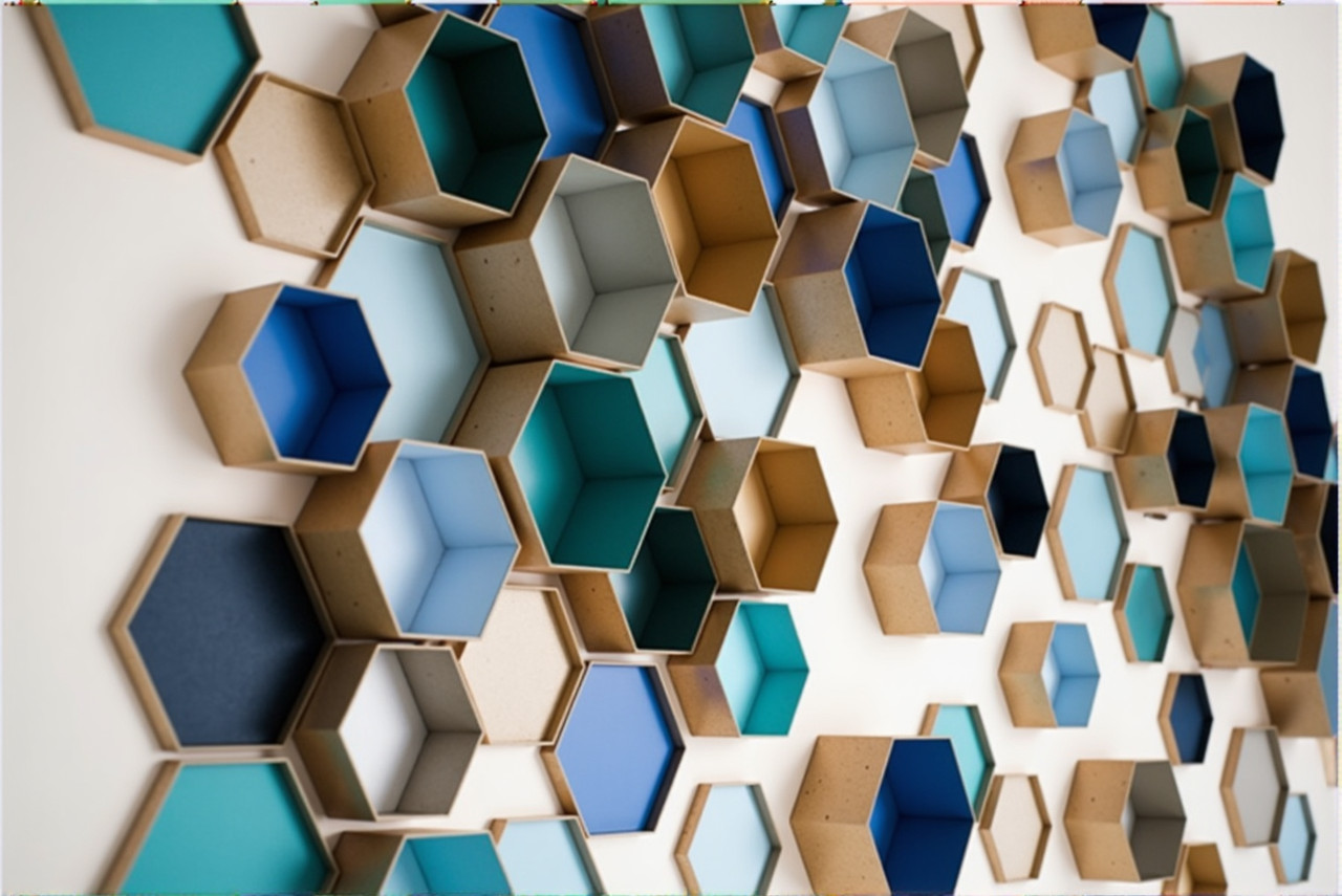 Geometric DIY wall