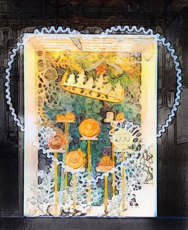 Photo transformed with a painterly app, showcasing a lighter touch