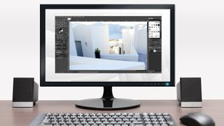GIMP's user interface showcasing its array of professional photo editing tools