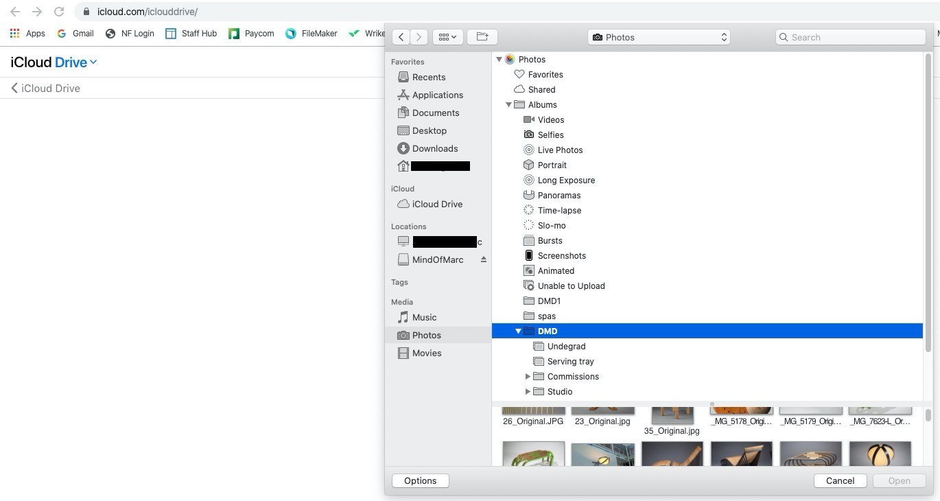 iCloud Drive Files in Finder