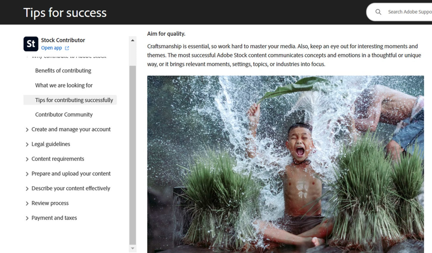 Tips for contributing successfully on Adobe Stock.