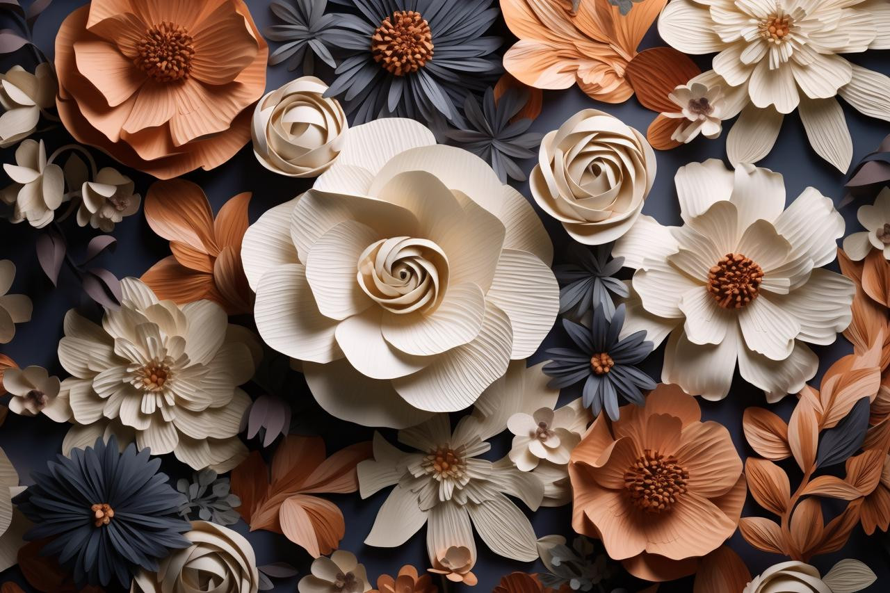 Paper Floral Backdrop