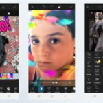 Screens from PicsArt, a top photo editing app