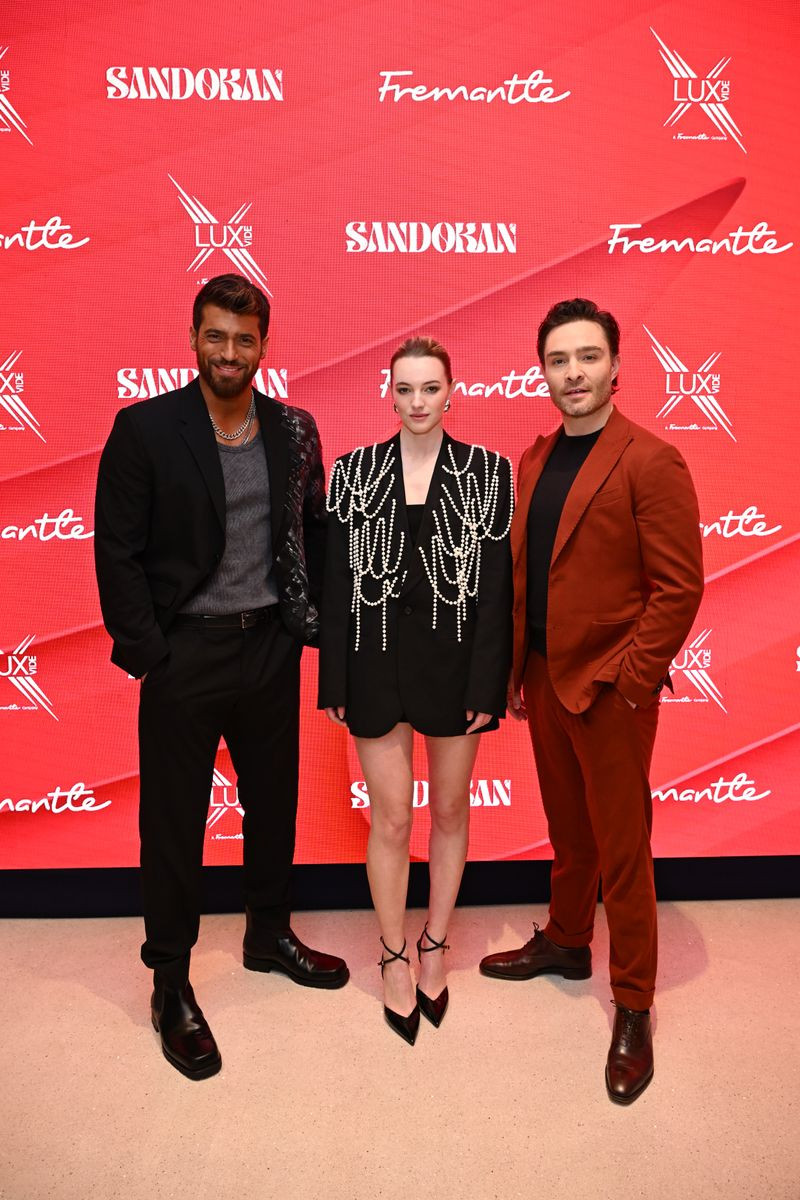 Can Yaman and Ed Westwick attending the Fremantle event in London, promoting their TV series Sandokan.