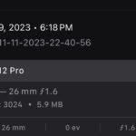 iPhone photo metadata