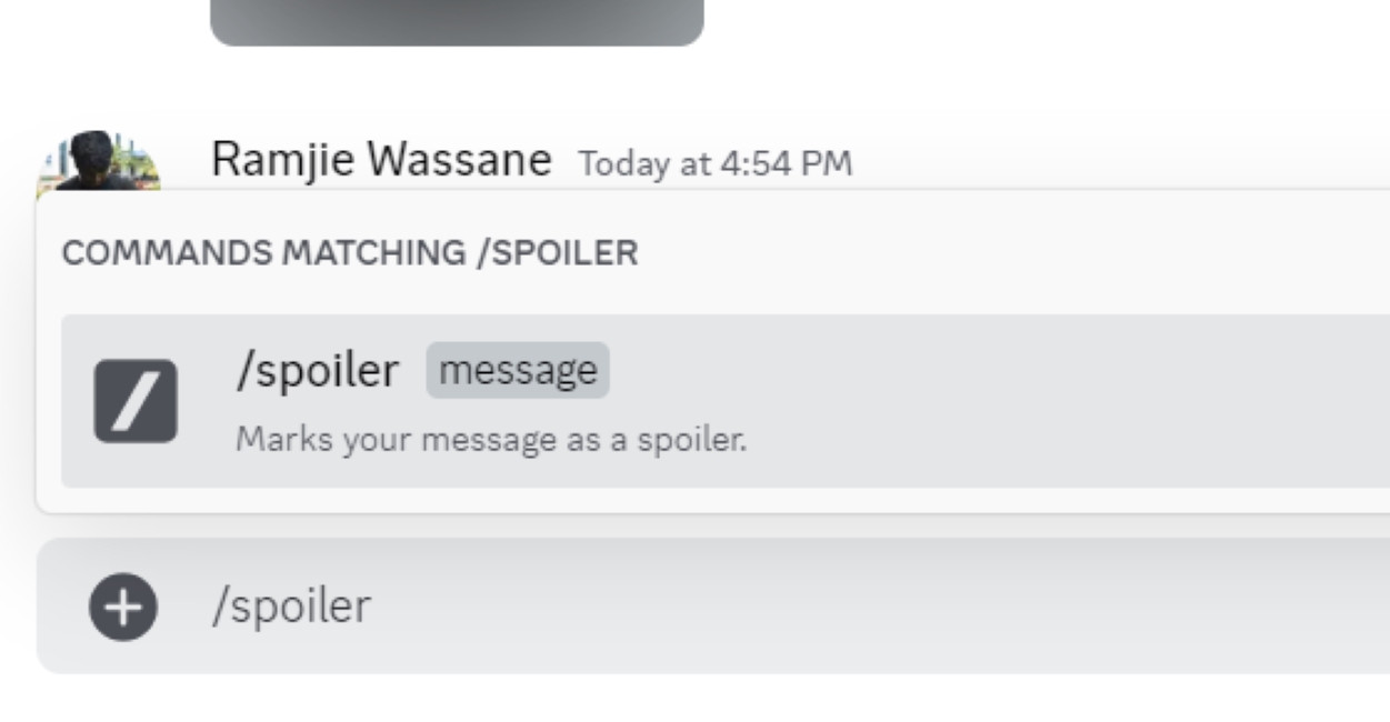 Add Spoiler Tag in Discord