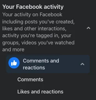 Facebook Comments and Reactions