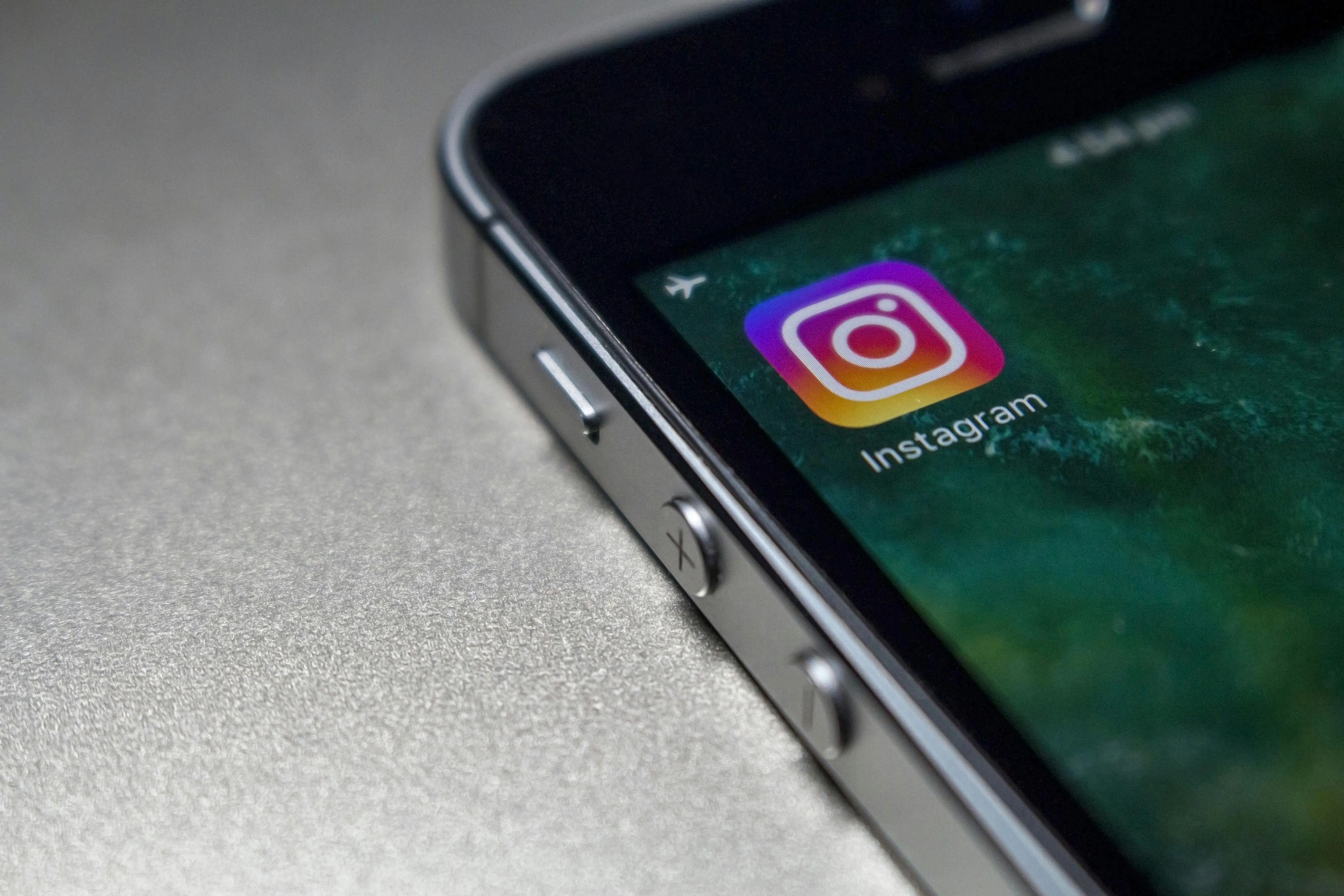 Instagram app icon on a phone screen