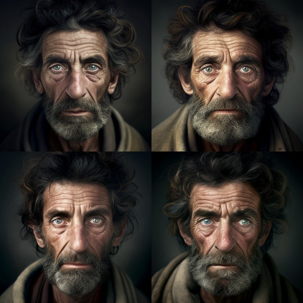 Near-final result of AI image