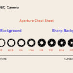 A guide depicts different apertures and what it does to the background