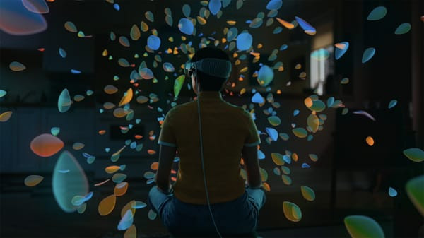 Screenshot of Apple WWDC24 VisionOS, showing push into spatial media with the iPhone 16 Pro.