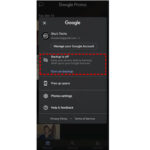 Turn Off Google Photos Backup