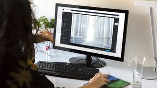 Pixlr X's browser-based interface with advanced editing tools