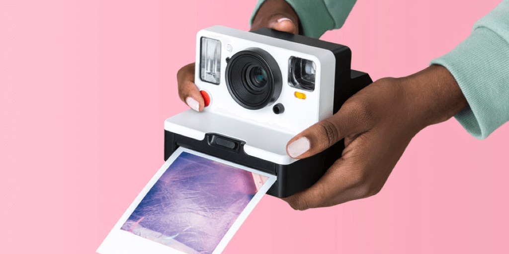 Polaroid camera with Instagram editing tips