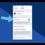 Enable iCloud Photos in Settings to sync your photo library