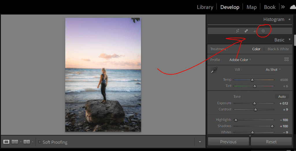 Before and after editing example showing enhancements in color and clarity