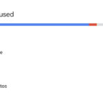 The interface for checking Google Photos storage use