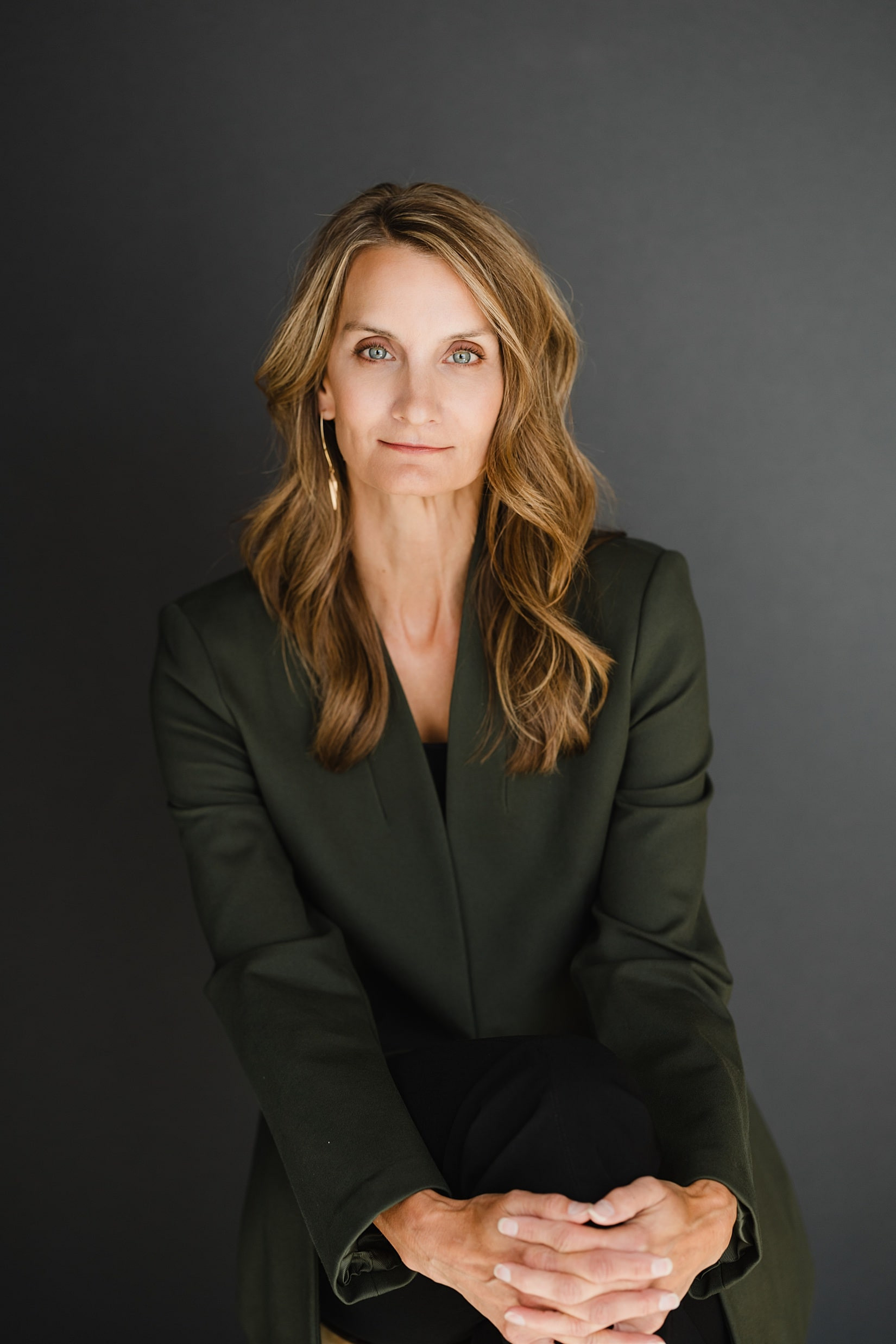 Businesswoman in professional attire for headshot