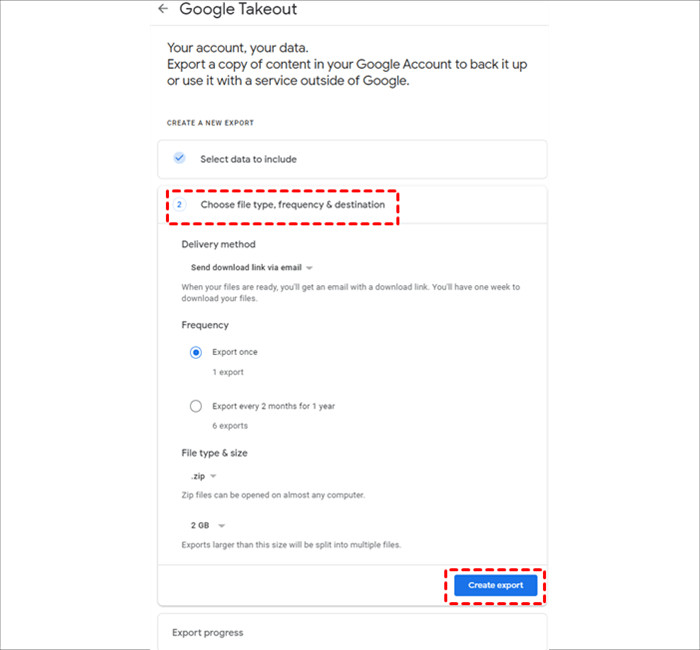 Create Export