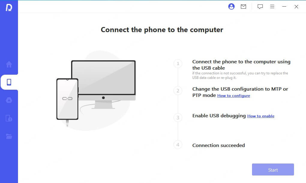 Recover Phone Data Option