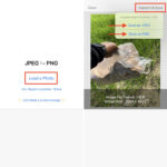 Convert image to JPG or PNG using free iPhone app