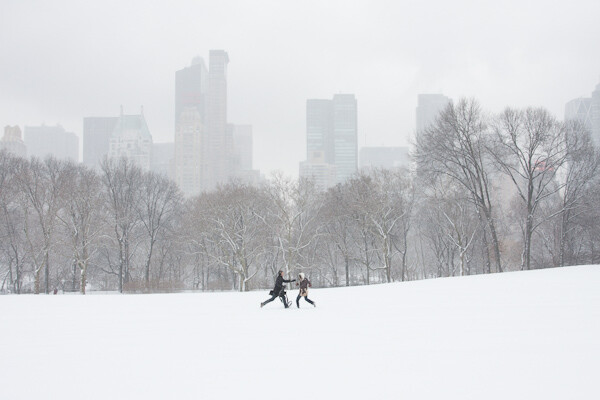 Original, untouched photo of a couple in Sheep Meadow