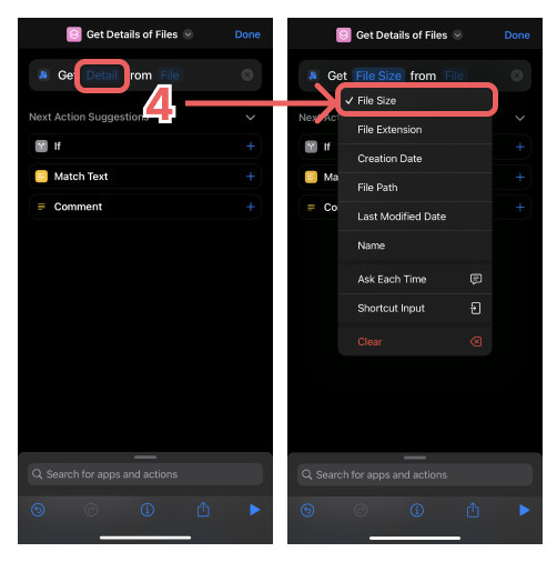 Creating a shortcut to display a photo