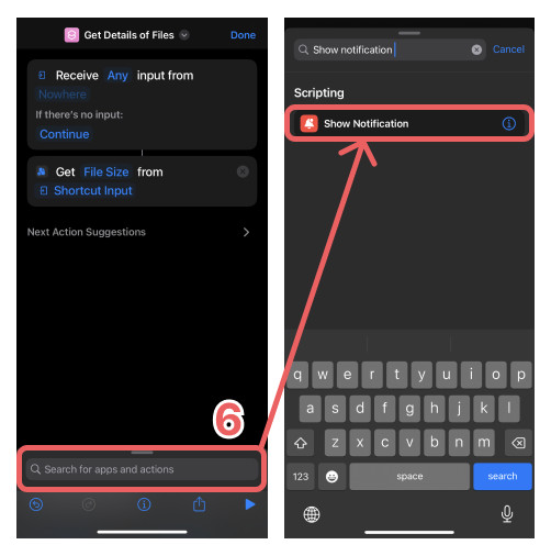 Creating a shortcut to display a photo