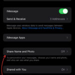 iPhone Messages settings with Show Contact Photos highlighted