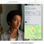 Photos App on an iPad showing how to navigate to Places album