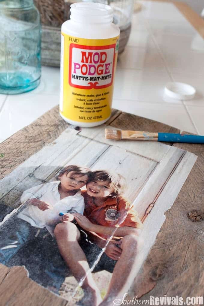 Photo Transfer Pallet Picture Frame