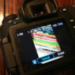 Deleting an image from your memory card directly on the camera LCD screen