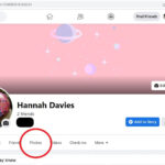 Facebook profile page showing the photos section with albums highlighted, emphasizing user control over their image collection