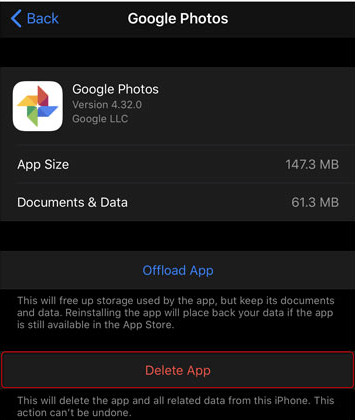 Delete Cache iPhone