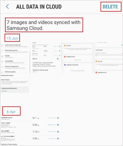 How to remove photos from Samsung Cloud