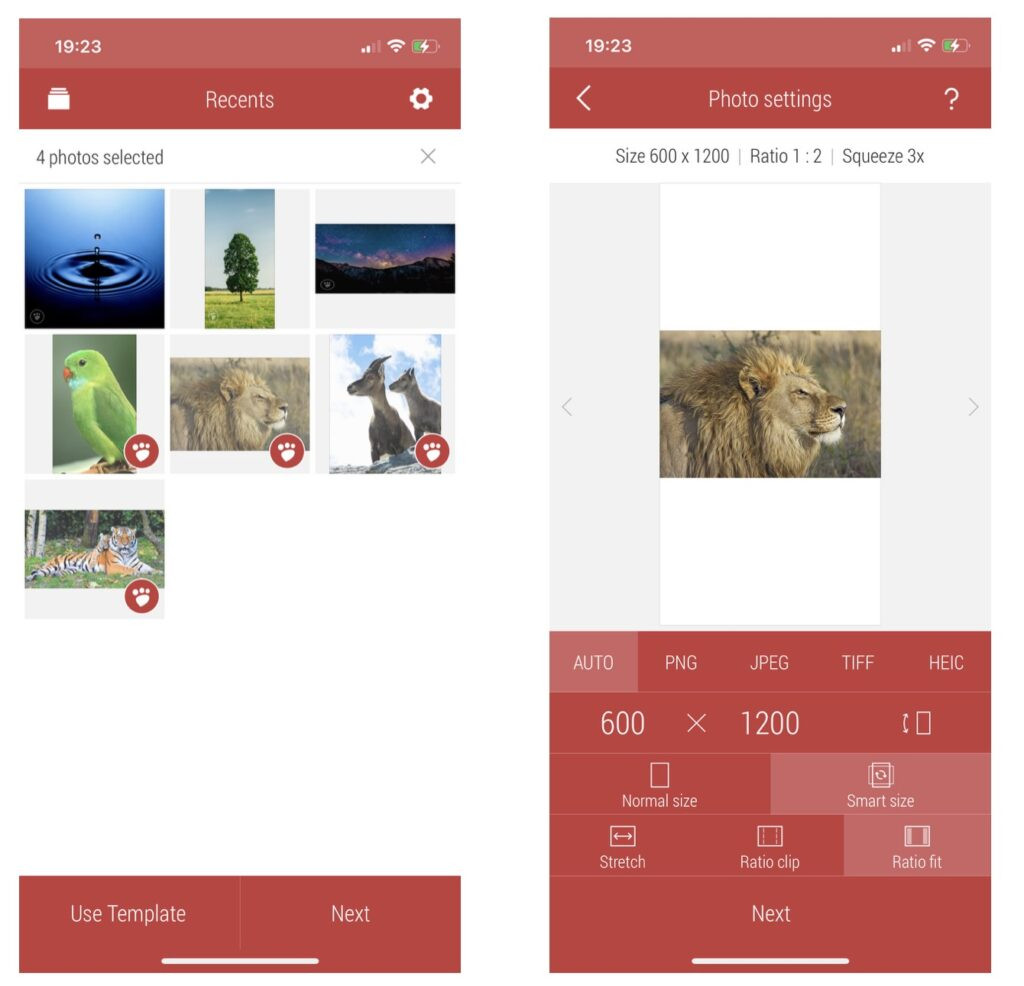 Desqueeze - free iPhone app to resize images