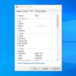 Details tab in Windows.