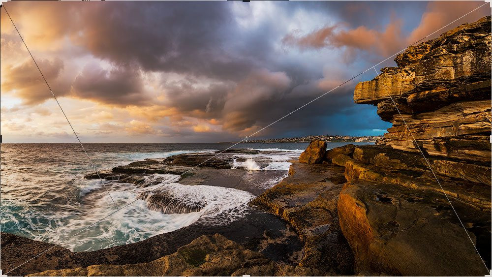diagonal seascape photography composition