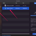 Disk Drill select your iPhone