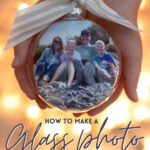 DIY photo ornaments with family pictures, showcasing how to personalize holiday decorations.