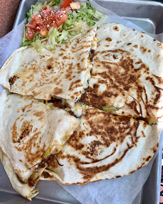 Quesadilla with Green Chile Brisket