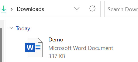 Download Google Docs as Microsoft Word File