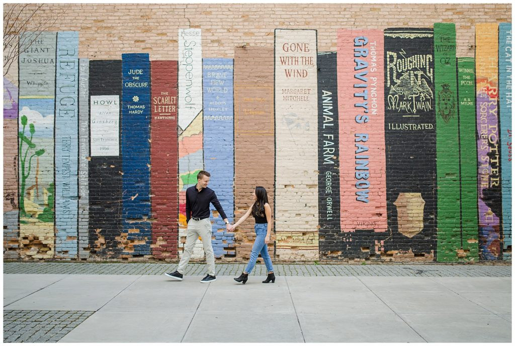 Colorful Photo Shoot: Downtown Salt Lake City engagement photography