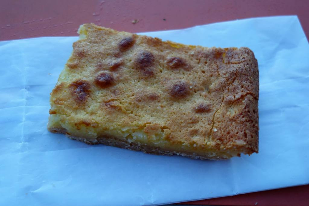 A Mankato butter bar from A Baker's Wife's Pastry Shop, showcasing its rich and buttery texture