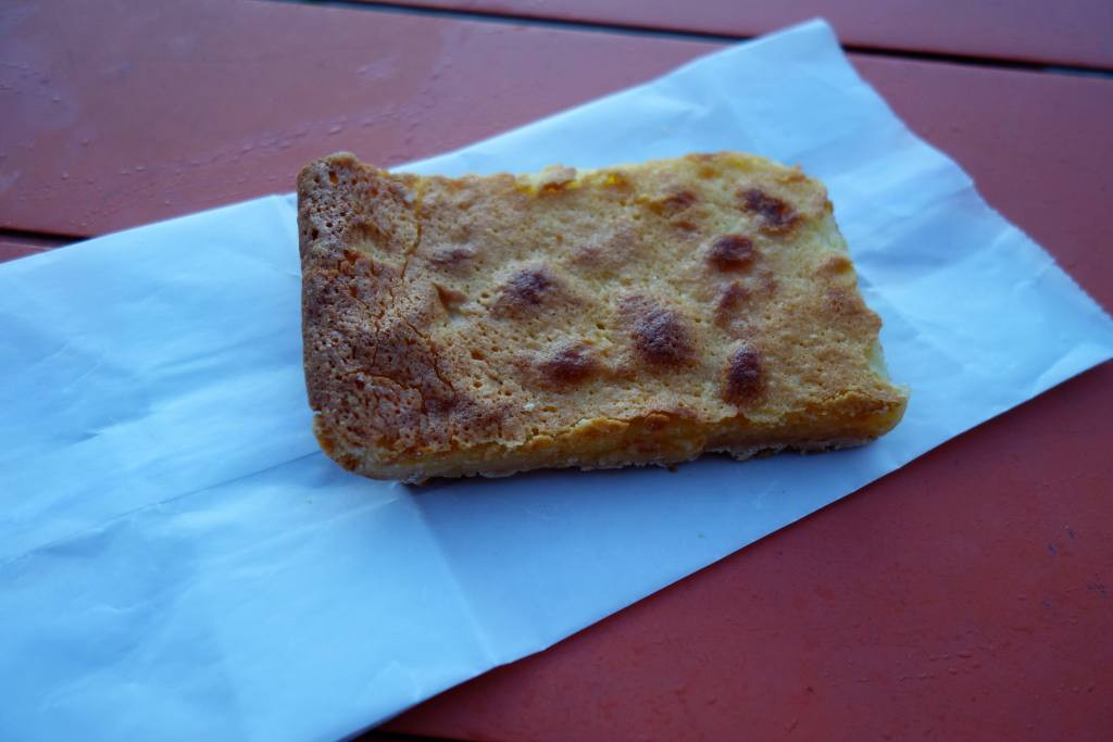 A closer view of the Mankato butter bar from A Baker's Wife's Pastry Shop, emphasizing its delicious and decadent appearance