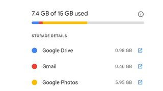 View Account Storage in Google Photos