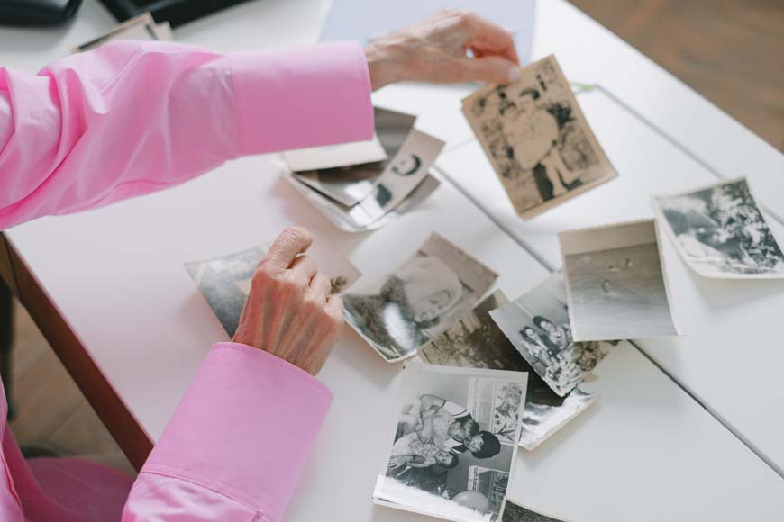 Elder Sorting Photos